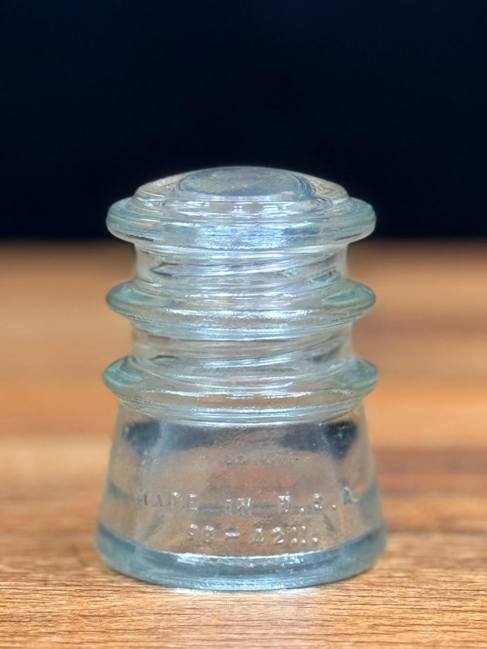 HEMINGRAY-10 Clear Glass Insulator